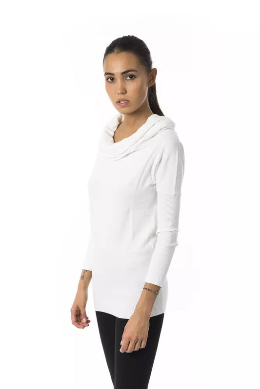 White Viscose Women Sweater