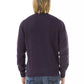 Purple Wool Men Sweater