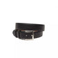 Black Leather Men Belt