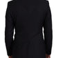 Elegant Slim Fit Wool-Silk Blazer