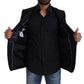 Elegant Slim Fit Wool-Silk Blazer
