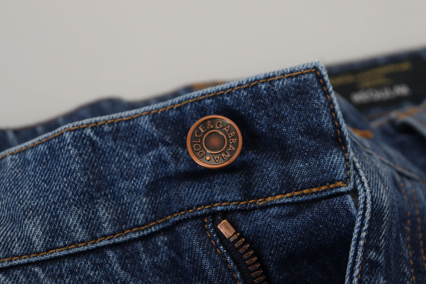 Elegant Tattered Blue Denim Pants