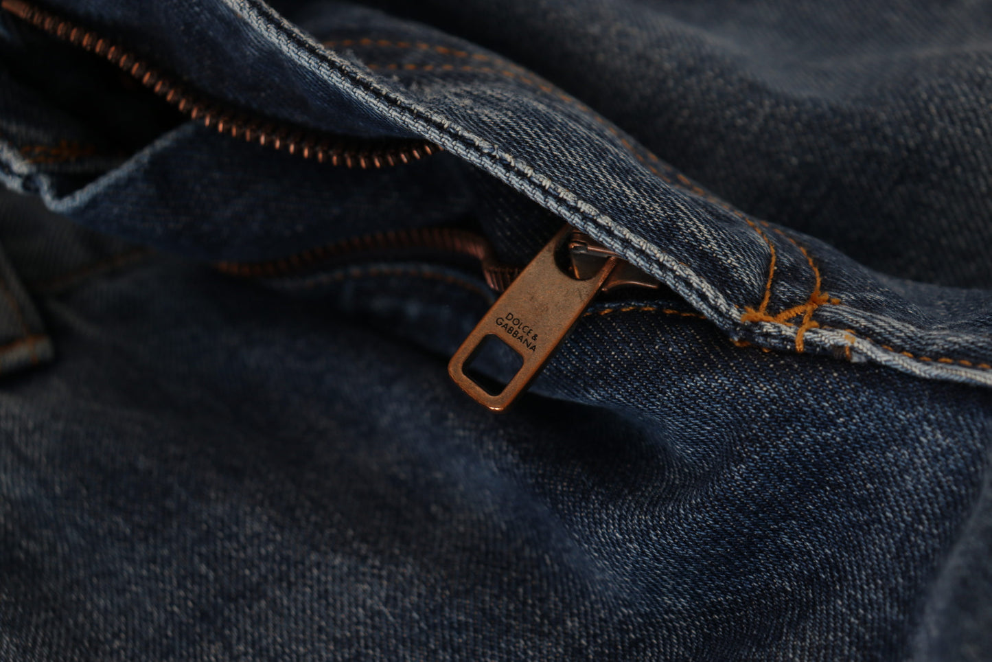Elegant Tattered Blue Denim Pants