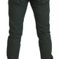 Elegant Green Denim Pants Iconic Style