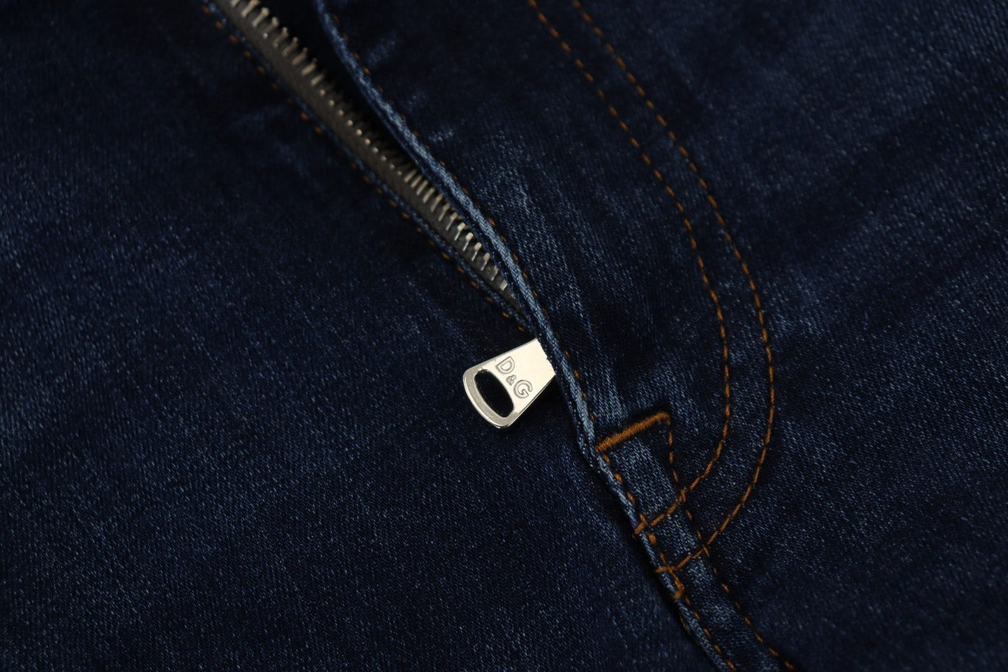 Elegant Blue Washed Denim Pants