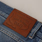 Distressed Charm Blue Denim Jeans