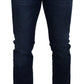 Elegant Blue Denim Pants - Slim Italian Luxury