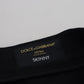 Elegant Black Cotton Blend Denim Pants
