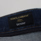 Elegant Italian Blue Denim Pants