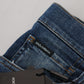 Elegant Italian Blue Denim Pants