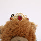 Teddy Bear Gold Crystal  Crown Tiara Diadem Hair Band