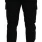 Sleek Black Jogger Pants - Italian Craftsmanship