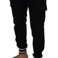 Sleek Black Jogger Pants - Italian Craftsmanship