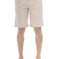 Beige Cotton Men Bermuda Short