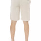 Beige Cotton Men Bermuda Short
