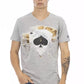 Gray Cotton Men T-Shirt