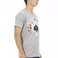 Gray Cotton Men T-Shirt