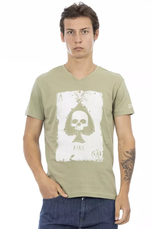 Green Cotton Men's T-Shirt