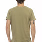 Green Cotton Men T-Shirt