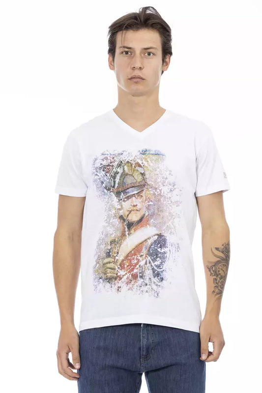 White Cotton Mens TShirt