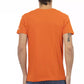 Orange Cotton Men T-Shirt
