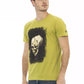 Green Cotton Men T-Shirt