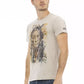 Beige Cotton Men T-Shirt