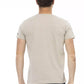 Beige Cotton Men T-Shirt