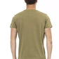 Green Cotton Men T-Shirt