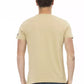 Beige Cotton Men T-Shirt