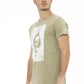 Green Cotton Men T-Shirt