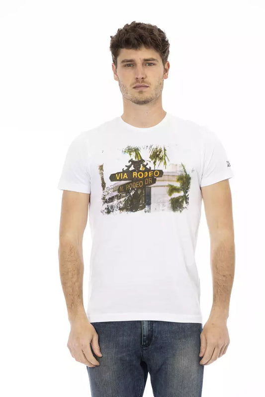 White Cotton Men's T-Shirt