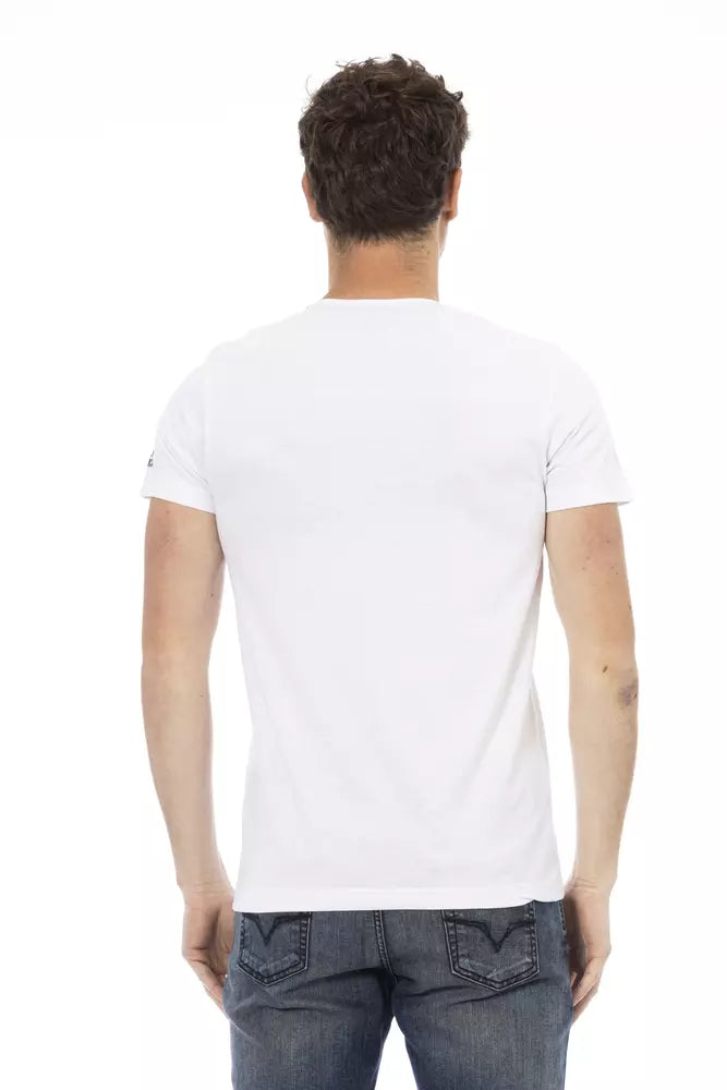 White Cotton Men's T-Shirt