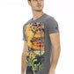 Gray Cotton Men T-Shirt