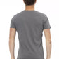 Gray Cotton Men T-Shirt