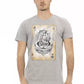Gray Cotton Men T-Shirt