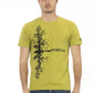 Green Cotton Men T-Shirt