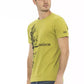 Green Cotton Men T-Shirt