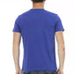 Blue Cotton Men T-Shirt