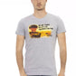 Gray Cotton Men T-Shirt