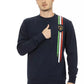 Blue Cotton Men's Sweater