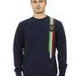 Blue Cotton Men's Sweater