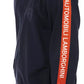 Blue Polyester Men Sweatshirt