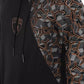 Black Cotton Men's Hooded Sweater