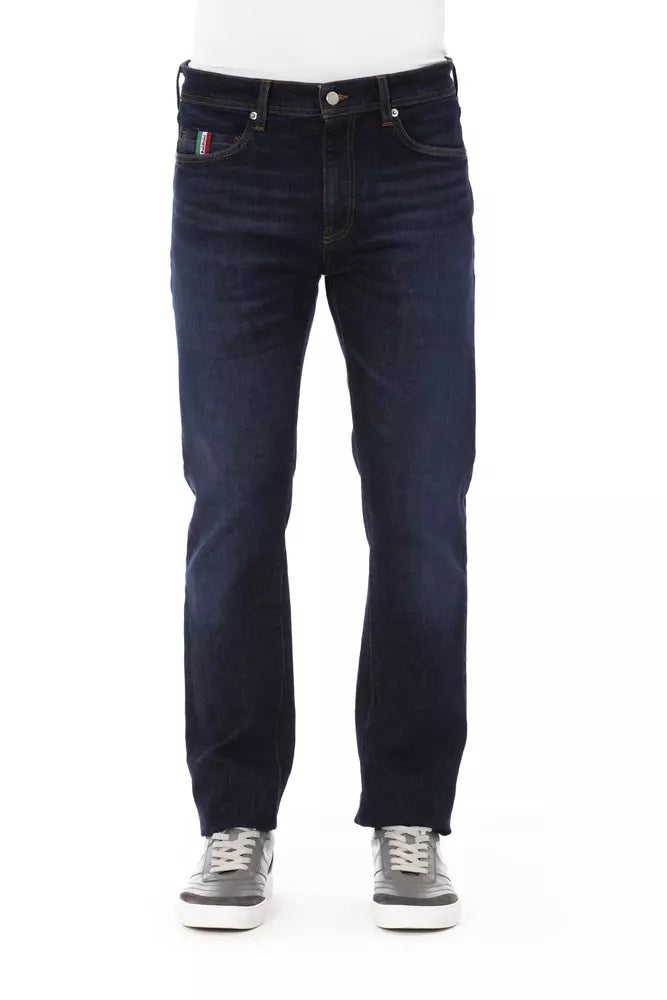 Blue Cotton Men's Jean