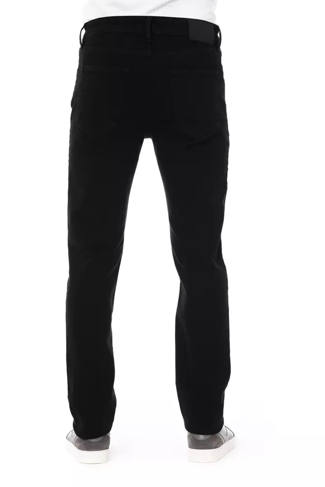 Black Cotton Men Jeans
