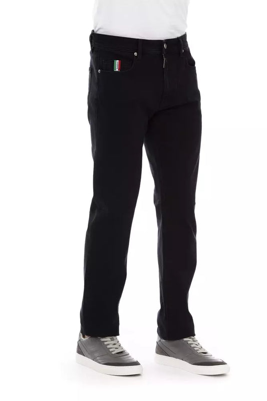 Black Cotton Men Jeans