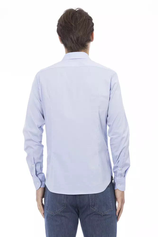 Light-Blue Cotton Mens Shirt