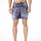 Blue Polyester Men Swim Short