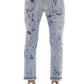 Light Blue Cotton Men Jeans